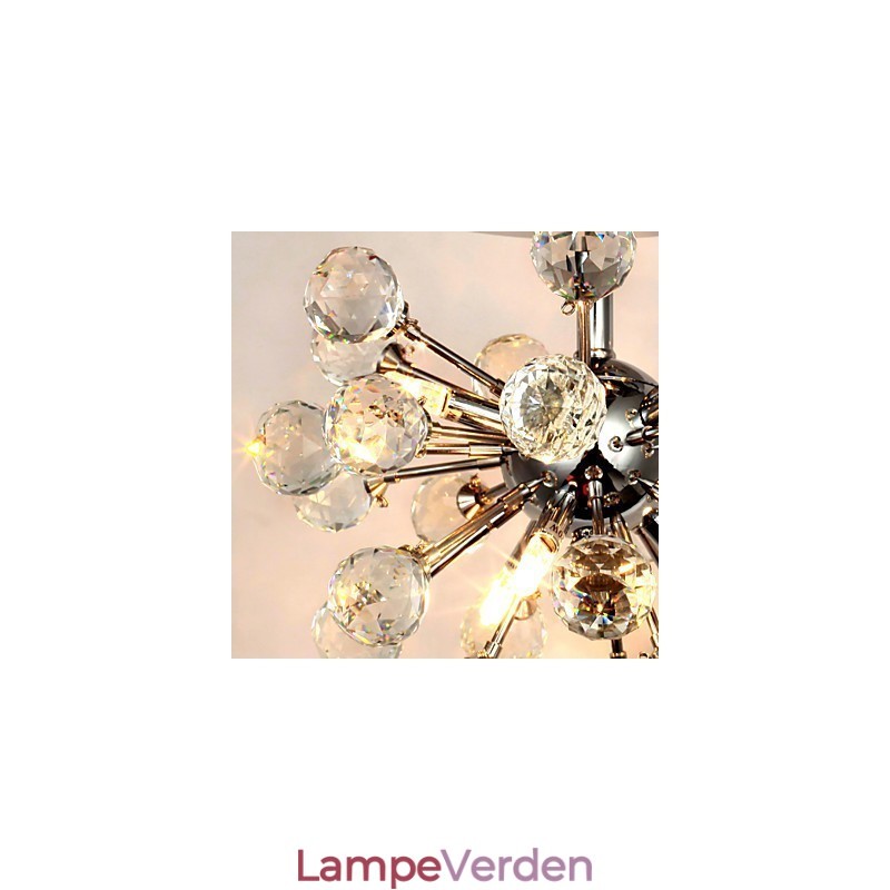 Moderne moderne krystal mini stil krom metal lysekrone Flush Mount