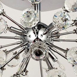 Moderne moderne krystal mini stil krom metal lysekrone Flush Mount