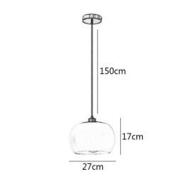 Moderne Glas Pendel Light Pumpkin Design Pendel Lampe