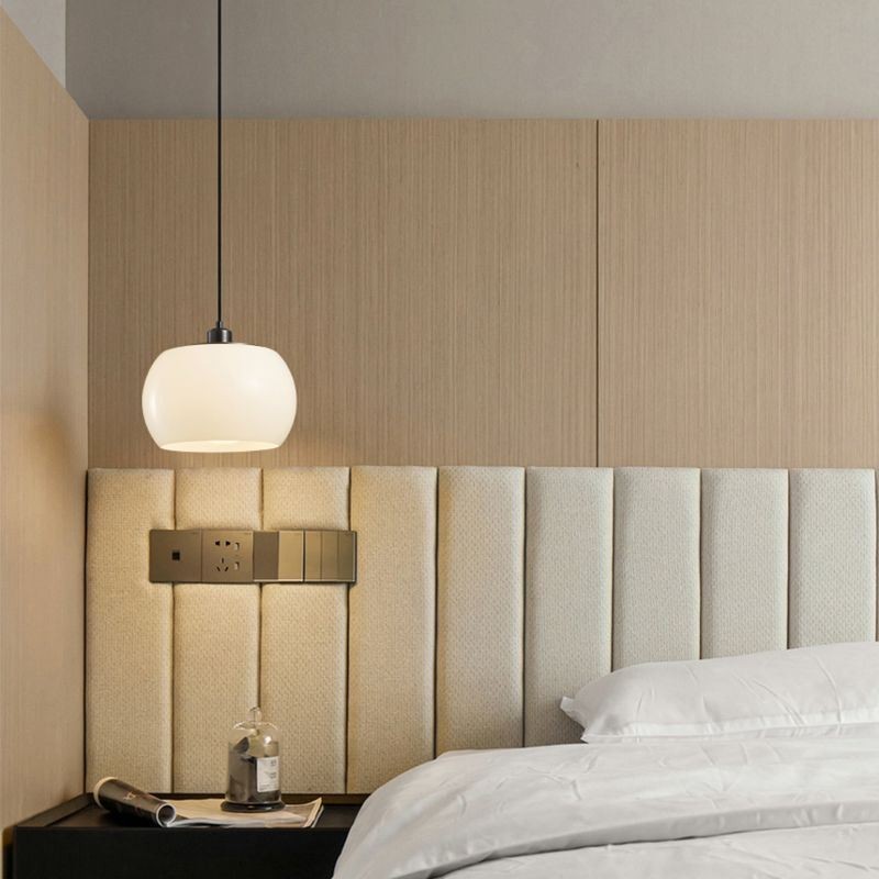 Moderne Glas Pendel Light Pumpkin Design Pendel Lampe