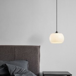 Moderne Glas Pendel Light Pumpkin Design Pendel Lampe