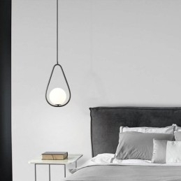 Moderne Globe Pendel Glas Vanddråbe Pendel Lampe
