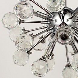 Moderne moderne krystal mini stil krom metal lysekrone Flush Mount
