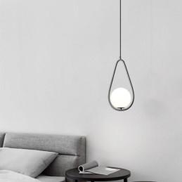 Moderne Globe Pendel Glas Vanddråbe Pendel Lampe