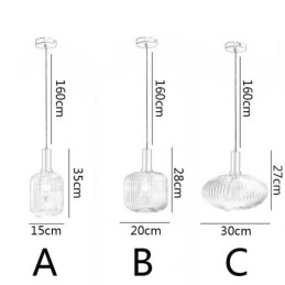 Moderne Pendant Light One Light Glas Pendant Lighting Island