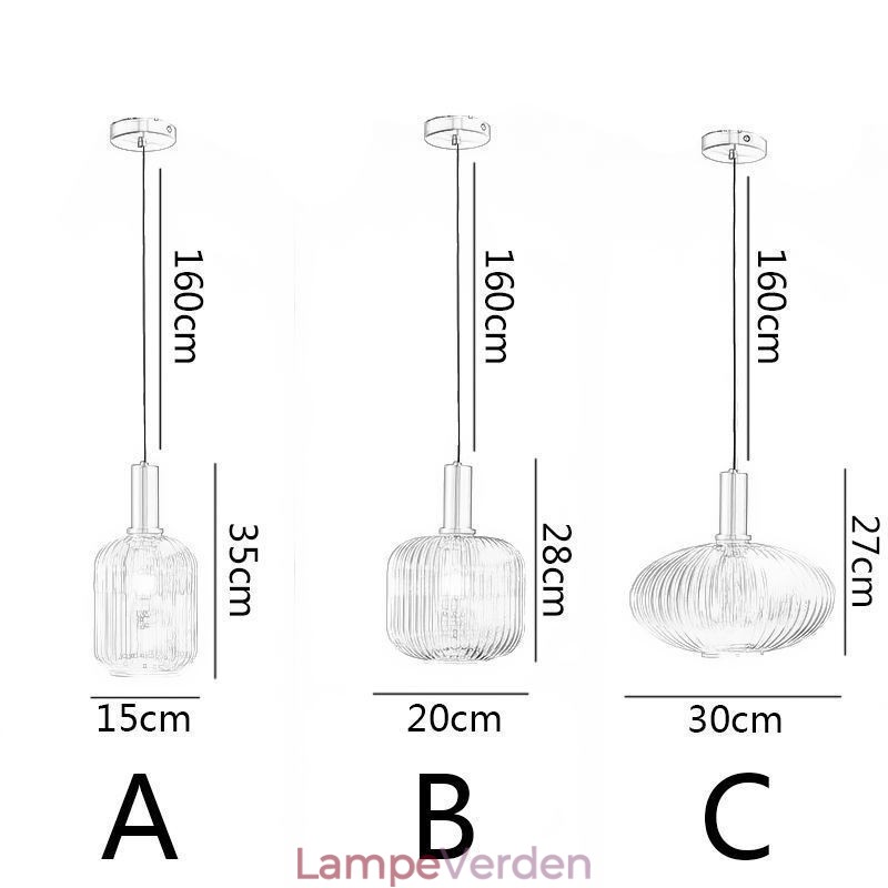 Moderne Pendant Light One Light Glas Pendant Lighting Island