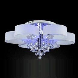 Fjernbetjening Flush Mount Crystal Inkluderet Modern Contemporary