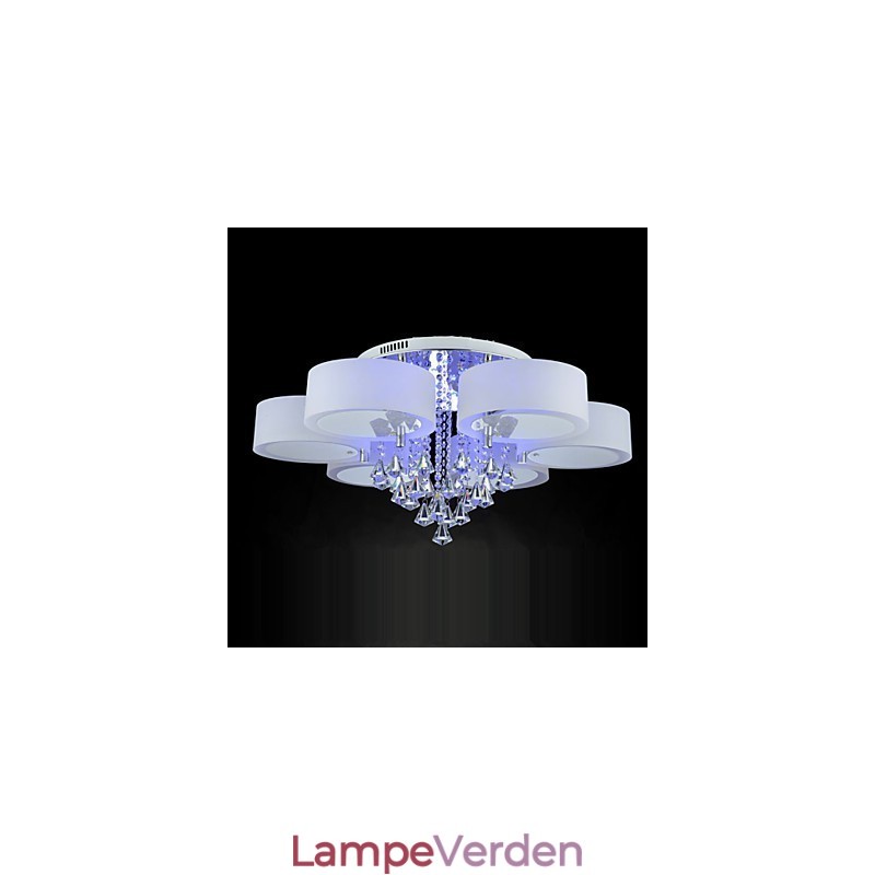 Fjernbetjening Flush Mount Crystal Inkluderet Modern Contemporary