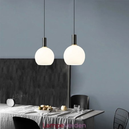 Moderne simpelt pendellampe i glas Moderne simpelt pendellampe i glas