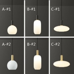 Moderne simpelt pendellampe i glas