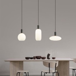 Moderne simpelt pendellampe i glas
