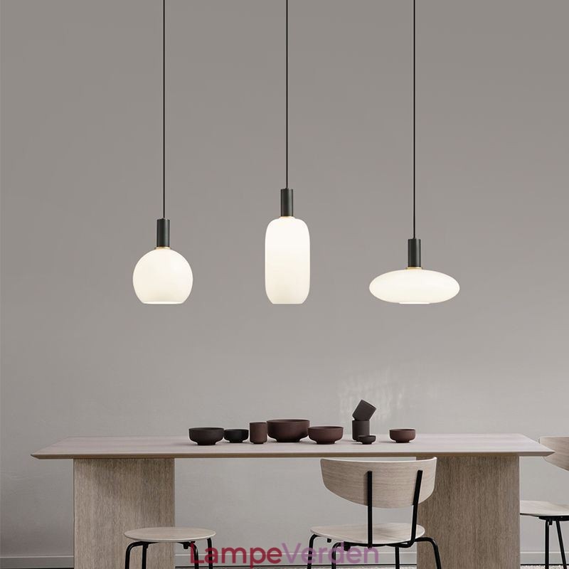 Moderne simpelt pendellampe i glas
