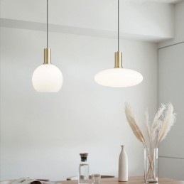 Moderne simpelt pendellampe i glas