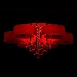 Fjernbetjening Flush Mount Crystal Inkluderet Modern Contemporary