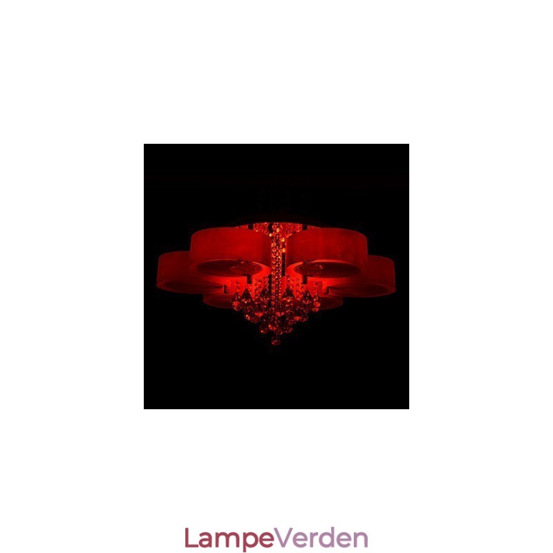 Fjernbetjening Flush Mount Crystal Inkluderet Modern Contemporary