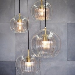 Moderne glas hængende lampe med enkelt hoved