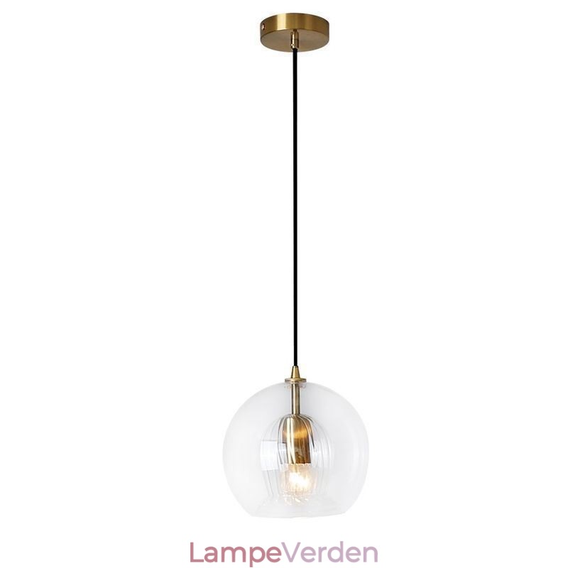 Moderne glas hængende lampe med enkelt hoved