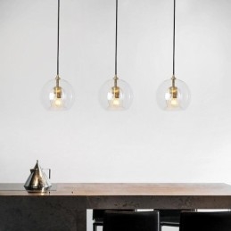 Moderne glas hængende lampe med enkelt hoved