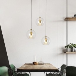 Moderne glas hængende lampe med enkelt hoved