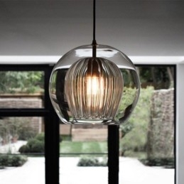 Moderne glas hængende lampe med enkelt hoved