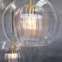 Moderne glas hængende lampe med enkelt hoved