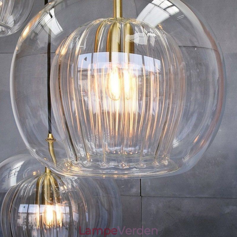 Moderne glas hængende lampe med enkelt hoved