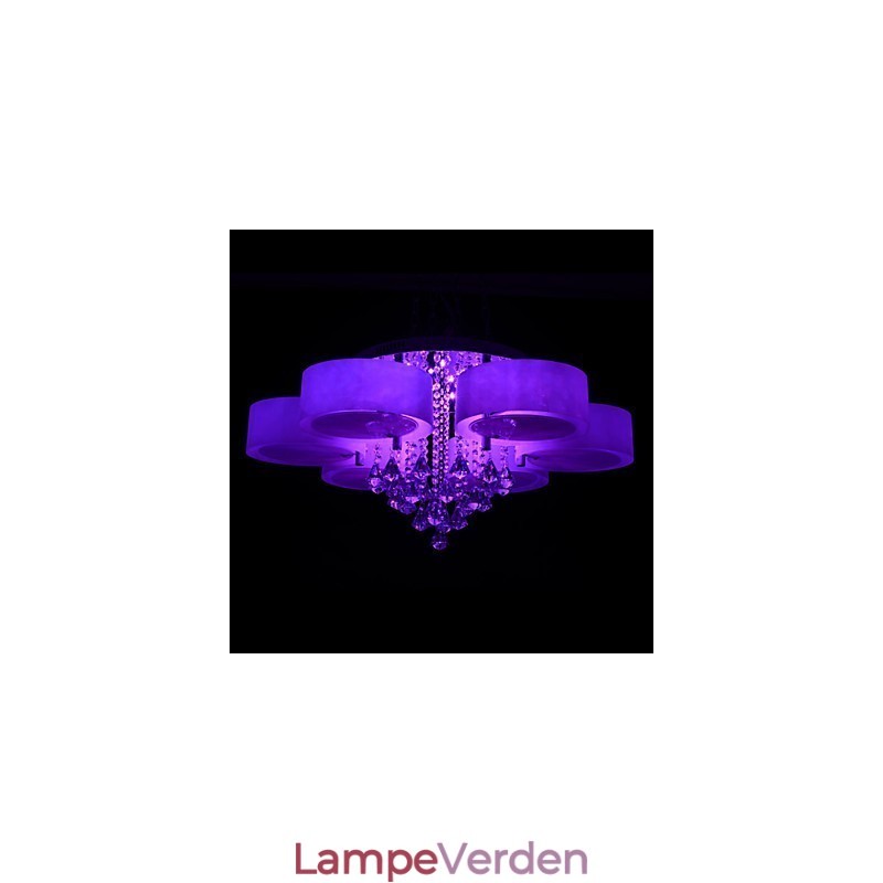 Fjernbetjening Flush Mount Crystal Inkluderet Modern Contemporary