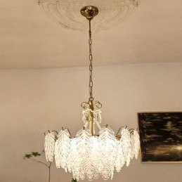 Elegant Glas Pendel Light Leaf Pendel Light