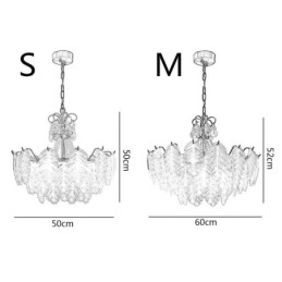 Elegant Glas Pendel Light Leaf Pendel Light