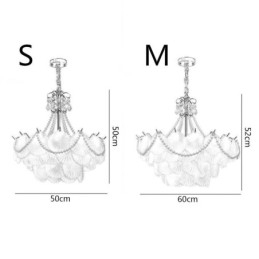Europæisk glas pendel Elegant kammusling hængende lys