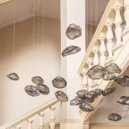 Creative Nordic Pendel Light Glass Chandelier Art Hanging Light