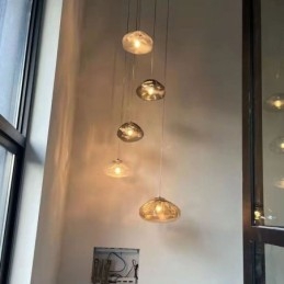 Creative Nordic Pendel Light Glass Chandelier Art Hanging Light
