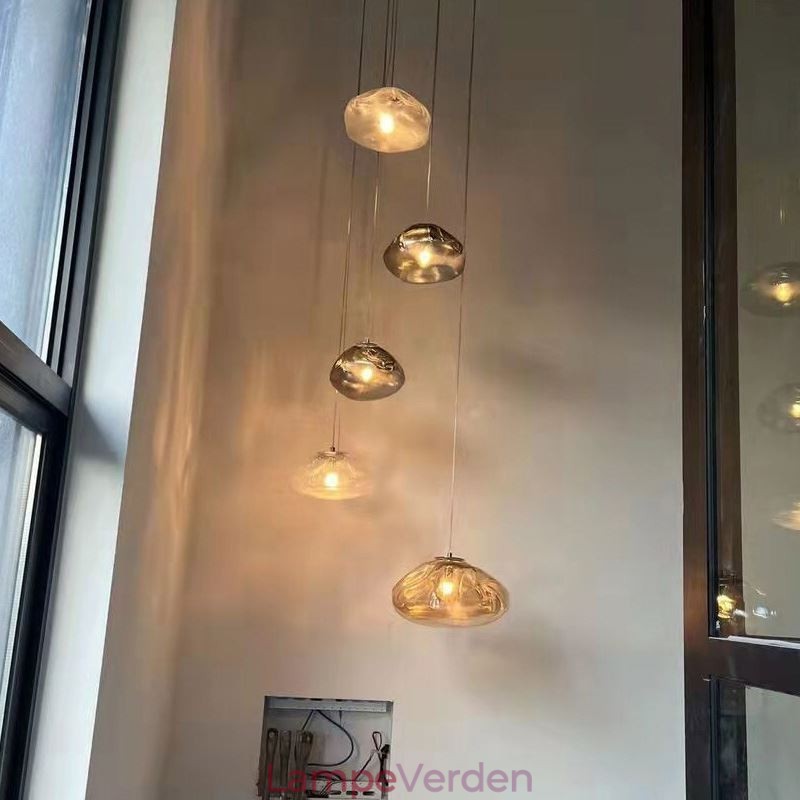 Creative Nordic Pendel Light Glass Chandelier Art Hanging Light