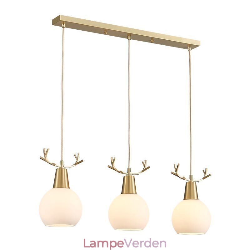 Moderne simpelt kobber pendant lys Gevir hængende lys