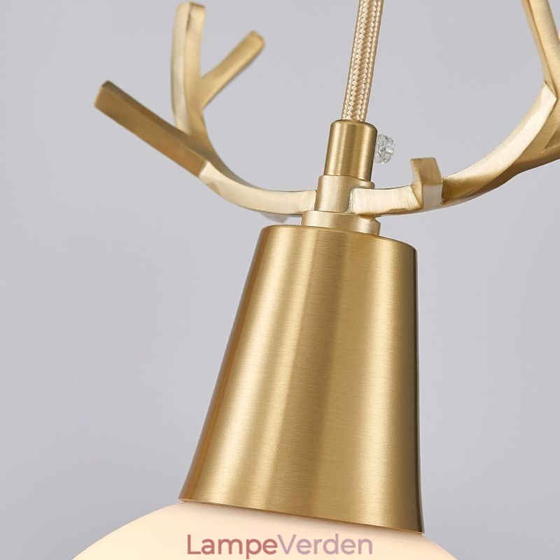 Moderne simpelt kobber pendant lys Gevir hængende lys