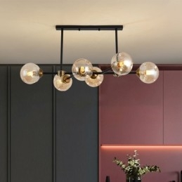 6 lys moderne glasloftslys Magic Bean lysarmatur