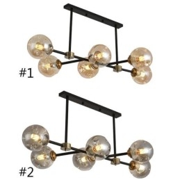 6 lys moderne glasloftslys Magic Bean lysarmatur