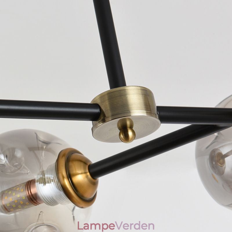 6 lys moderne glasloftslys Magic Bean lysarmatur