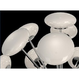 ModernYestaurant Lampe Enkel cirkulær glas kunst pendel europæisk stil