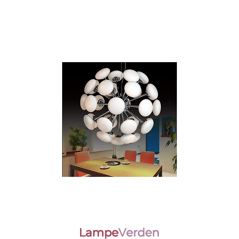 ModernYestaurant Lampe Enkel cirkulær glas kunst pendel europæisk stil