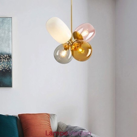 Nordic Unique Pendel Lys Farvet Glas Prinsesse Ballon Lys Børn Nordic Unique Pendel Lys Farvet Glas Prinsesse Ballon Lys Børn