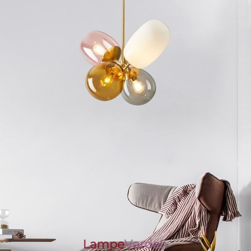 Nordic Unique Pendel Lys Farvet Glas Prinsesse Ballon Lys Børn