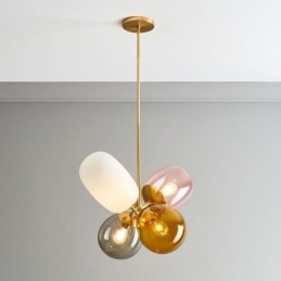 Nordic Unique Pendel Lys Farvet Glas Prinsesse Ballon Lys Børn