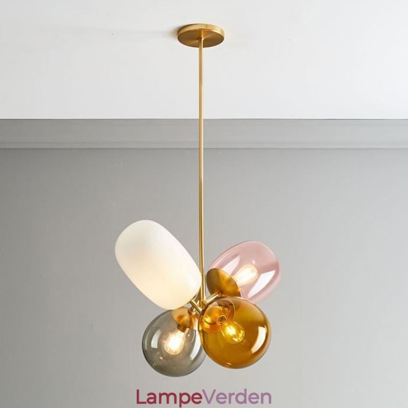 Nordic Unique Pendel Lys Farvet Glas Prinsesse Ballon Lys Børn