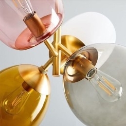 Nordic Unique Pendel Lys Farvet Glas Prinsesse Ballon Lys Børn