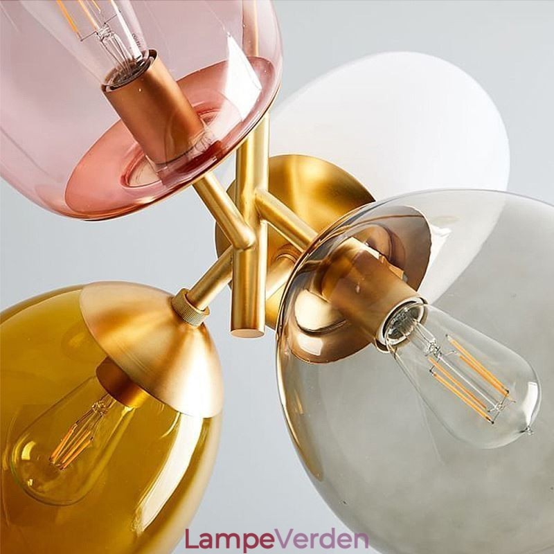 Nordic Unique Pendel Lys Farvet Glas Prinsesse Ballon Lys Børn