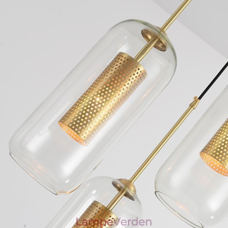 Nordic Pendel i klart glas Unik Pendel i indre messing, udhulet