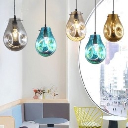 Farverigt pendant lys sæbeboble glas loft lys ø lampe