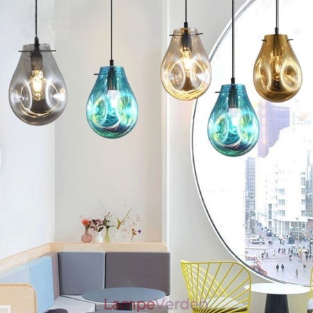 Farverigt pendant lys sæbeboble glas loft lys ø lampe Farverigt pendant lys sæbeboble glas loft lys ø lampe