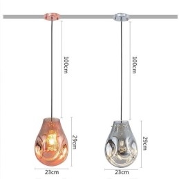 Farverigt pendant lys sæbeboble glas loft lys ø lampe